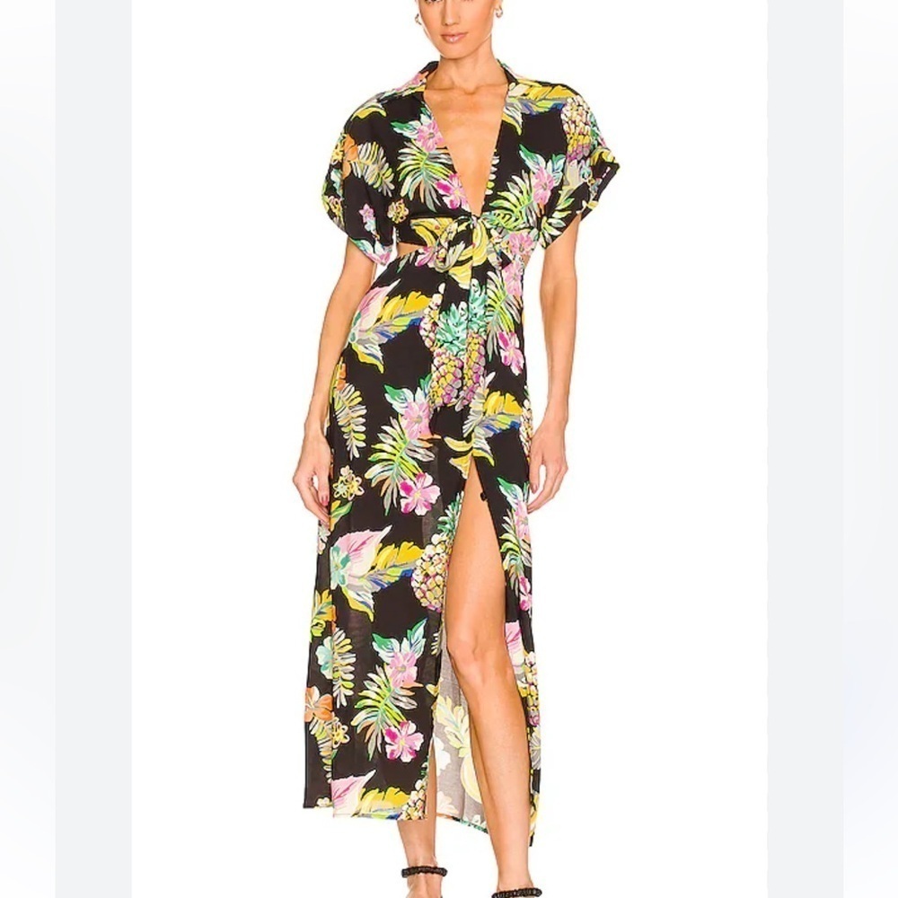 New Le Superbe Mai Tai Might I Dress in Black Tropi Cali Size 0